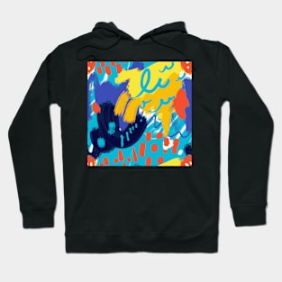 Tropical Abstract Delight Hoodie